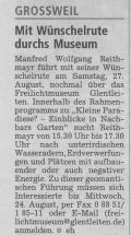 Ankündigung Führung Glentleiten